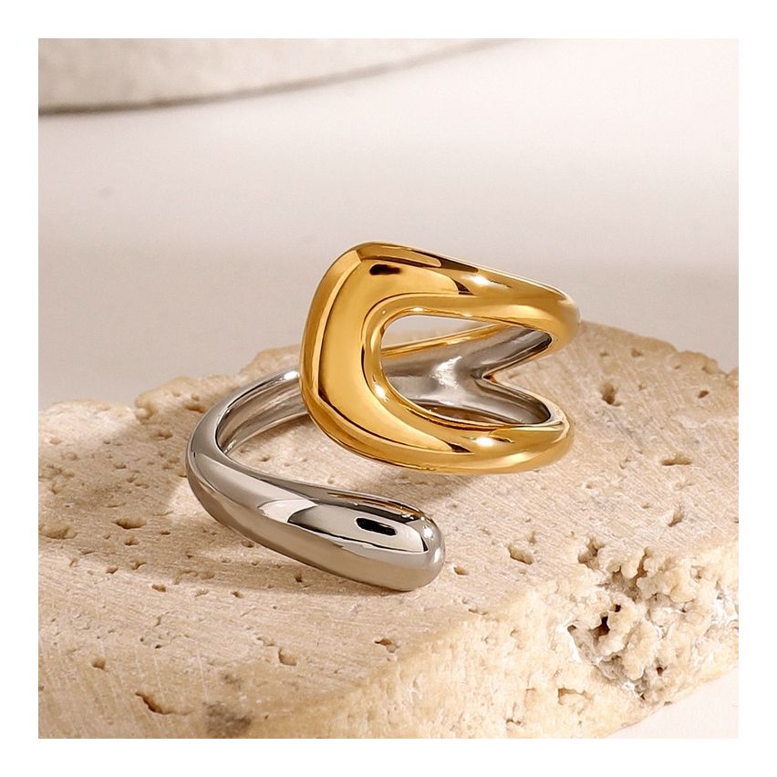 Two plating color  S.Steel Smooth Ring