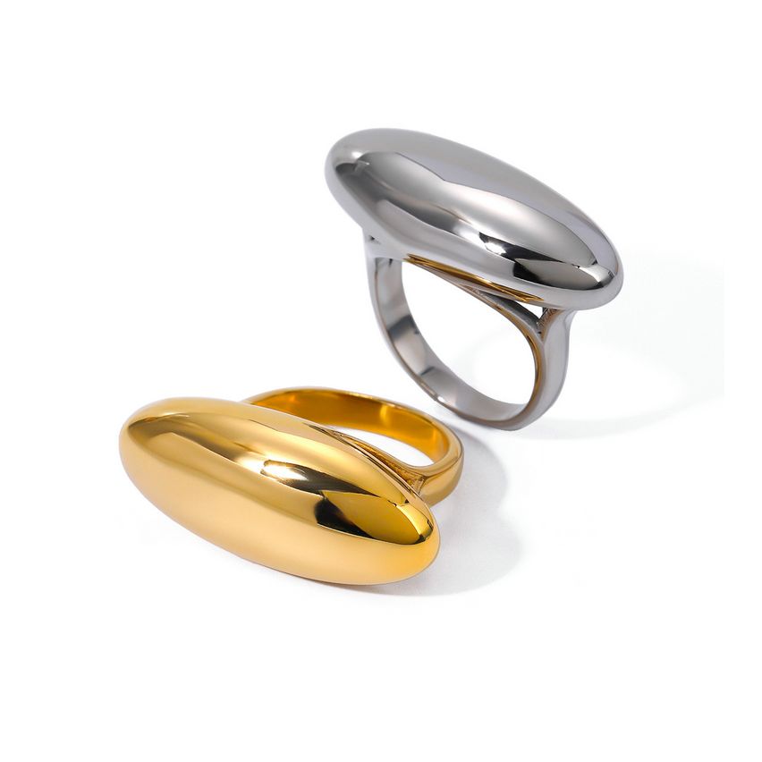Gold Plating S.Steel Smooth Ring
