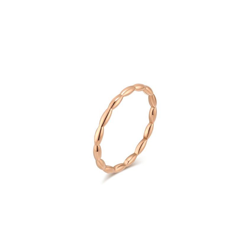 S.Steel Rose gold Plating Minimalist Women-c