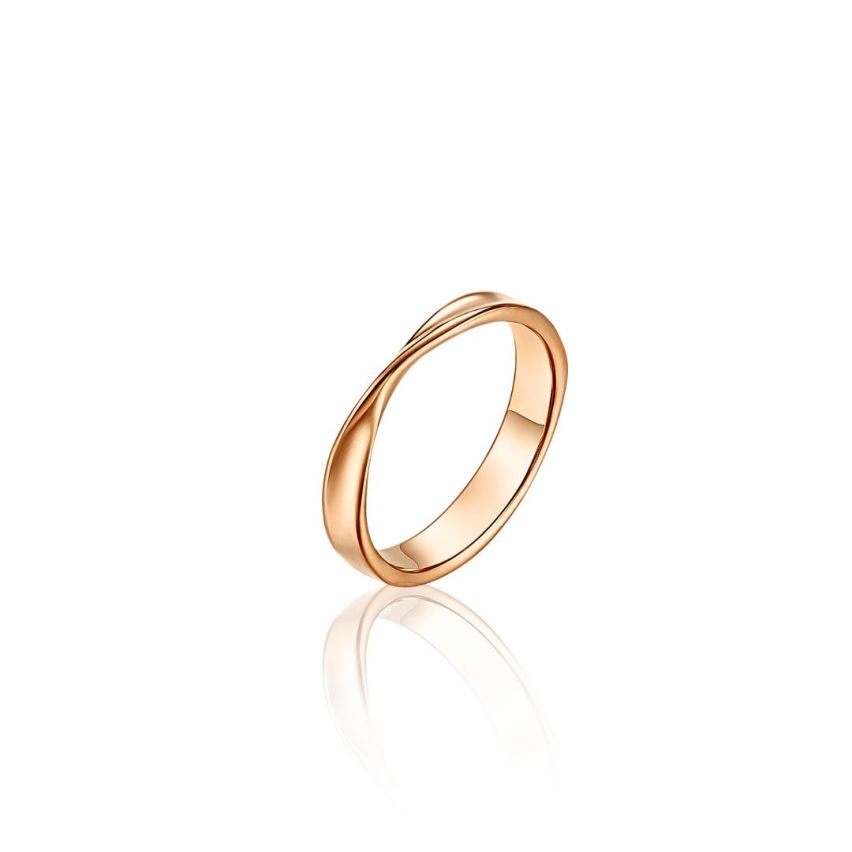 S.Steel Rose gold Plating Wedding Women-c 2.7g EU62 - ES22 - US10