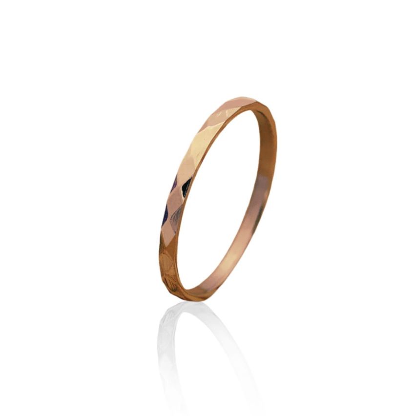 S.Steel Couple S.Steel Ring Rose gold Plating Wedding Women-c