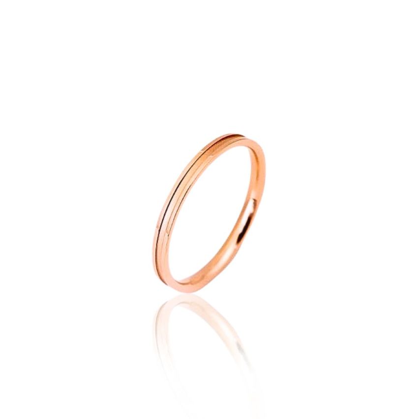 S.Steel Rose gold Plating Minimalist Women-c