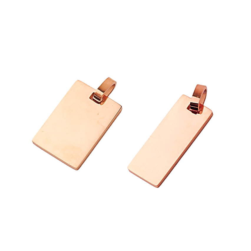 S.Steel Rose gold Plating With Plate Men-c
