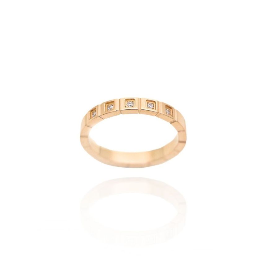 S.Steel Rose gold Plating Zircon Minimalist Women-c EU54 - ES14 - US7