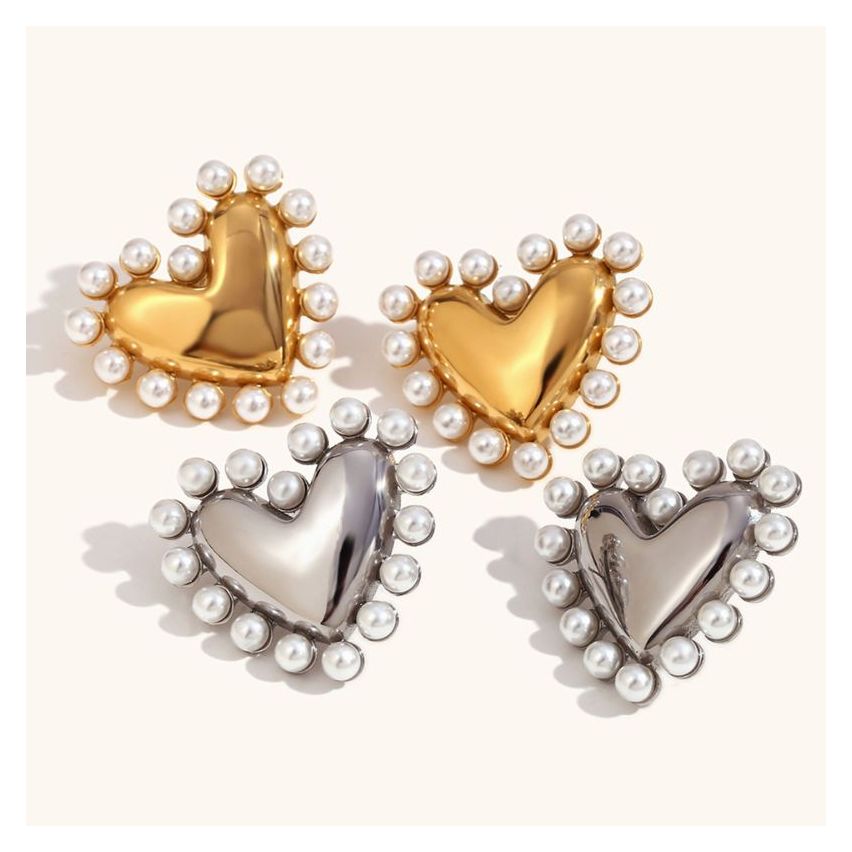 S.Steel Pearls Women-c 12g