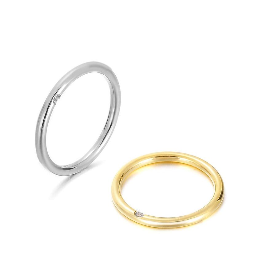 S.Steel Zircon Wedding Men-c 2g