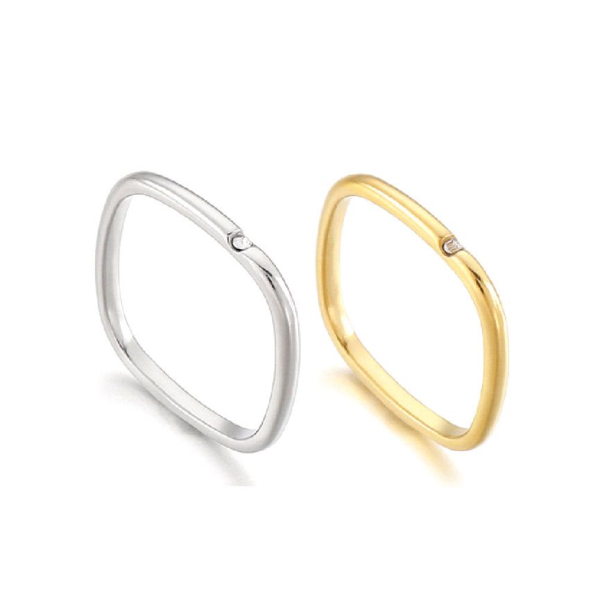 CLASSIC S.Steel Zircon Wedding Men-c 