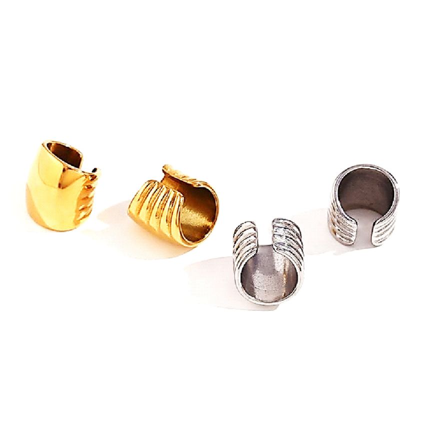 S.Steel Ear cuff Women-c 10g 16.3x13.7mm