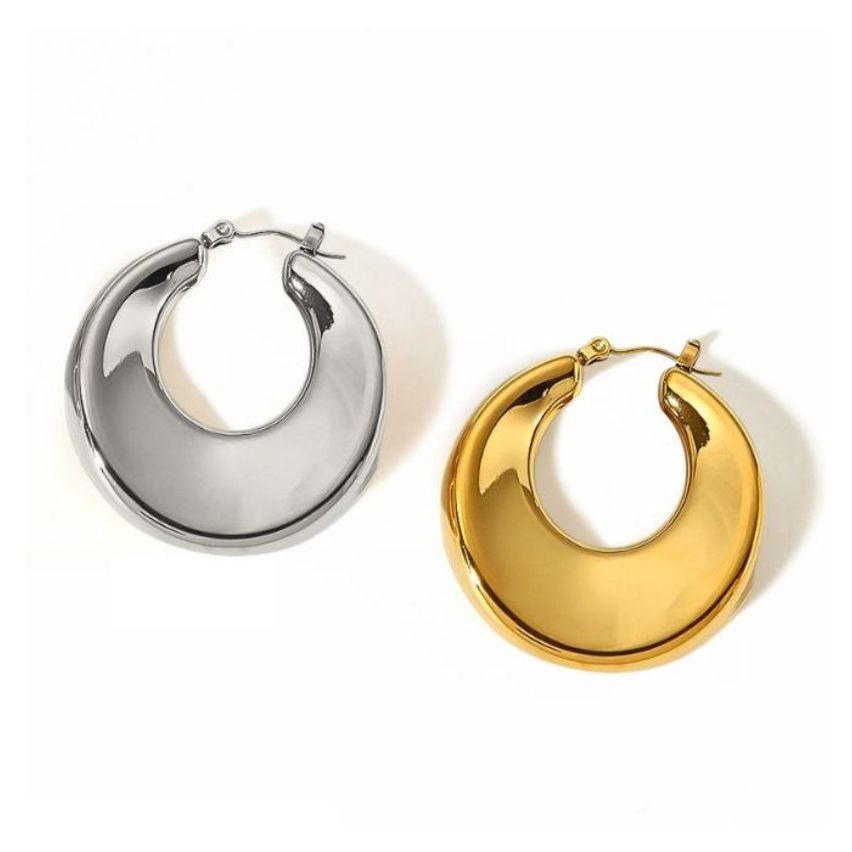 S.Steel Hoop Women-c 14g 39x35mm