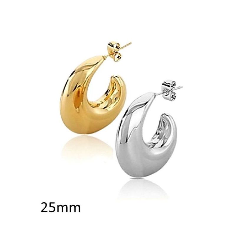 S.Steel Hoop Women-c 9g 25x25mm - 8mm