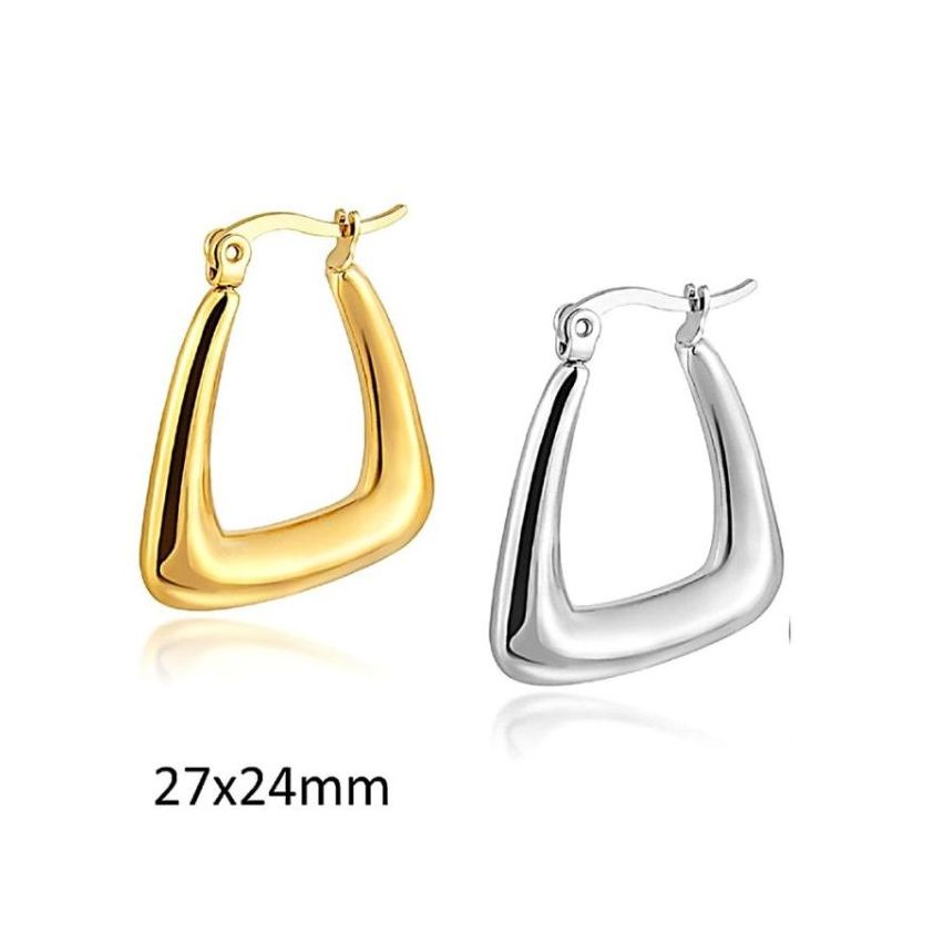 S.Steel Hoop Women-c 8g 27x24mm