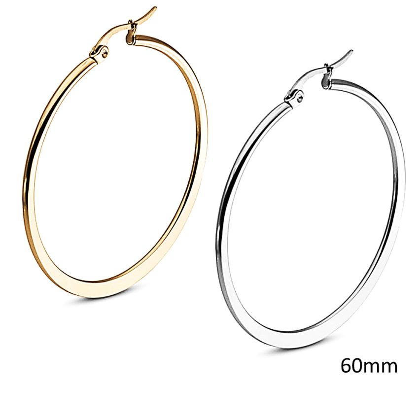 S.Steel Hoop (Standard) Women-c 60x60mm - 2mm