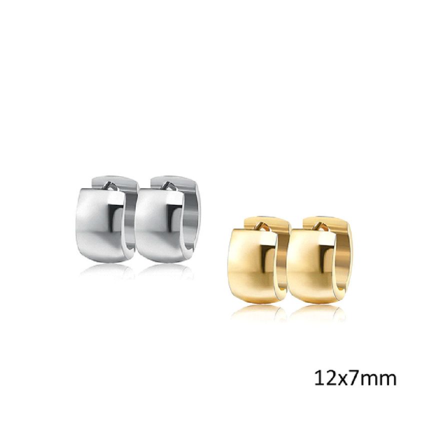 S.Steel Hoop (Standard) Women-c 10g 13x13mm - 7mm