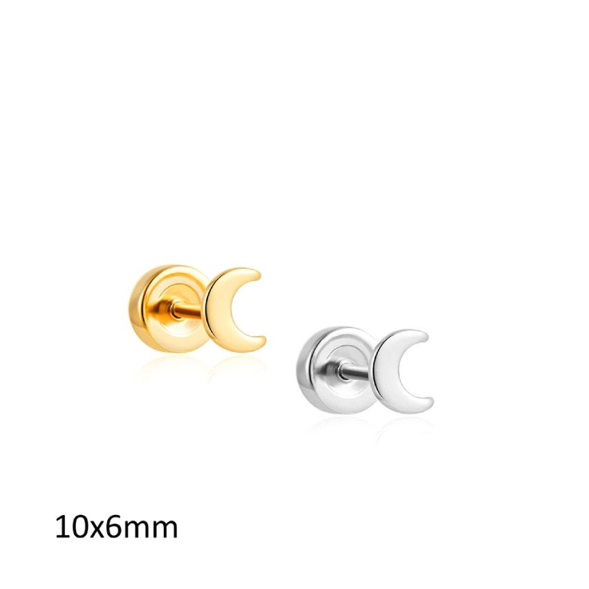 S.Steel Minimalist Women 0.5g 10x6mm