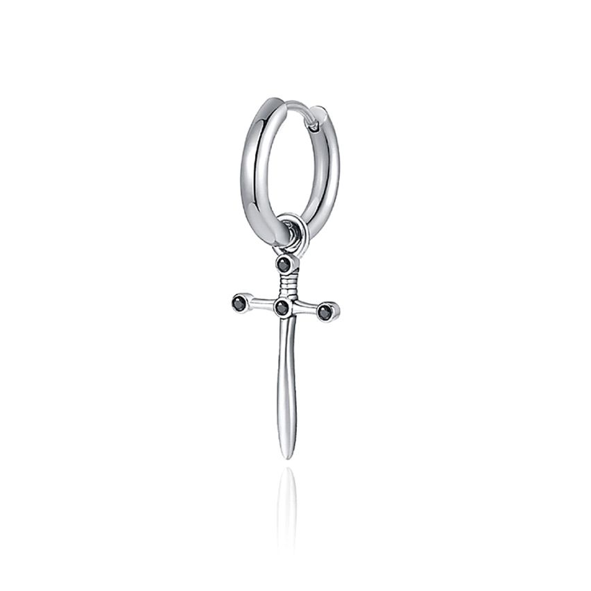 URBAN Shiny S.Steel Zircon Cross Men-c 