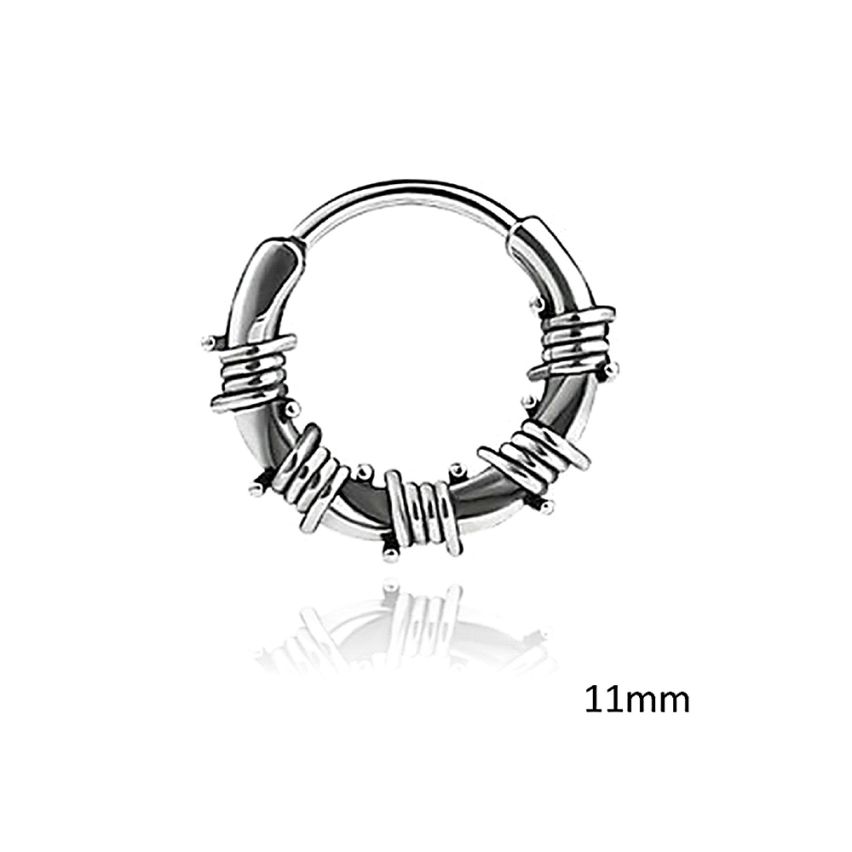 BOHEMIAN Shiny S.Steel Hoop Men-c 