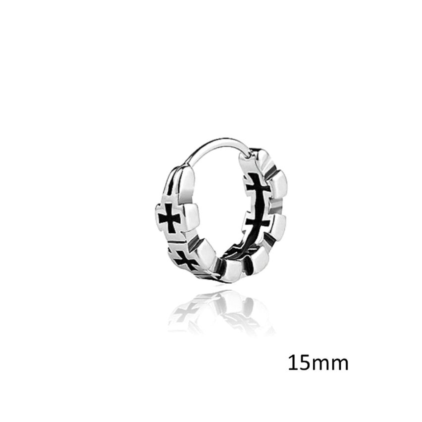 S.Steel Shiny Hoop Men-c