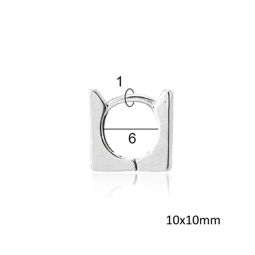 S.Steel Shiny Hoop Men-c