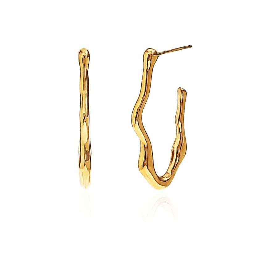 S.Steel Shiny Hoop Women-c