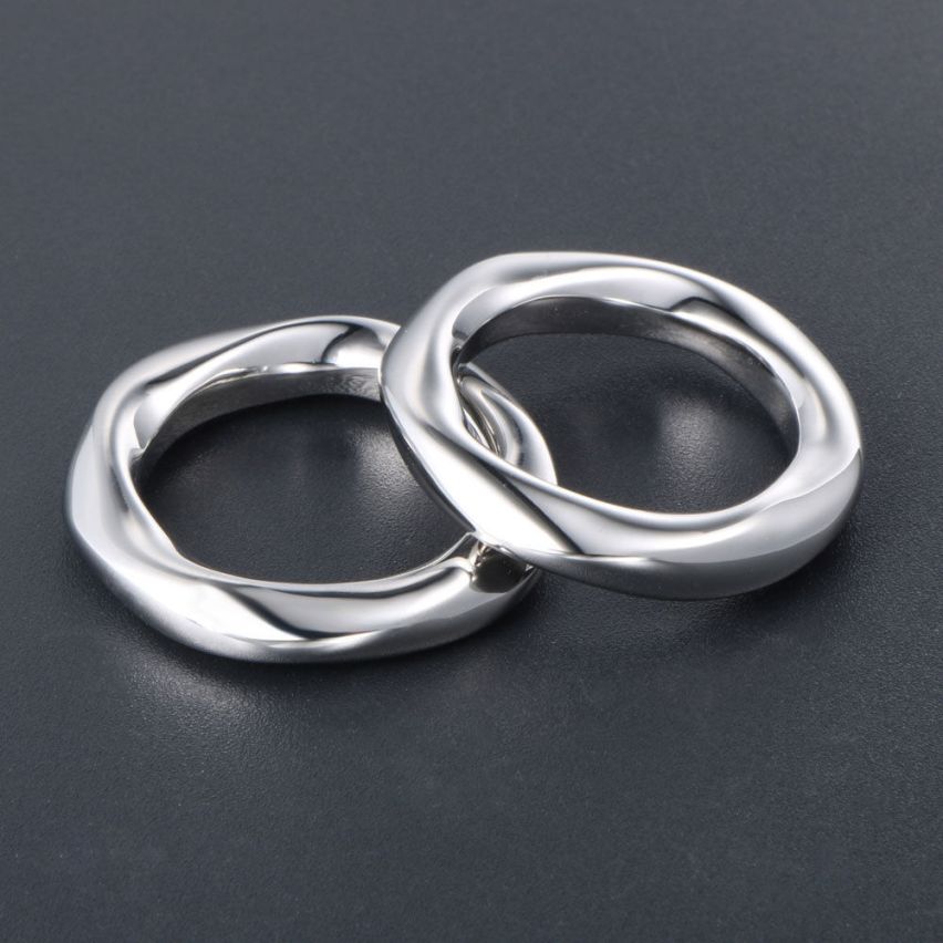 CLASSIC Shiny S.Steel Wedding Men-c 