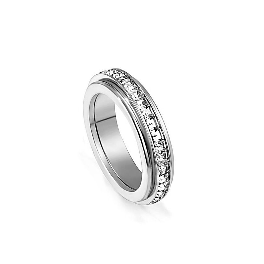 CLASSIC Shiny S.Steel Zircon Women-c 