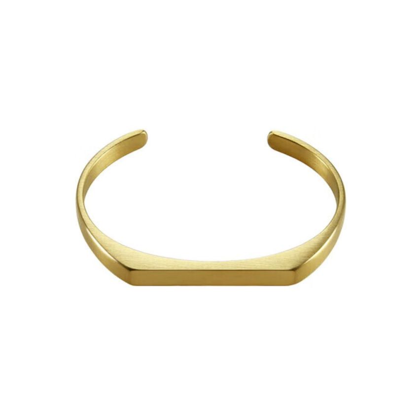 S.Steel Gold Plating Smooth Men-c 5g