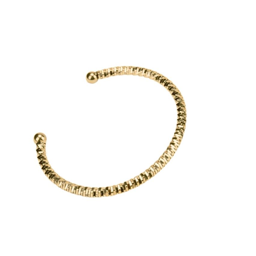 S.Steel Gold Plating Smooth Women-c 12g