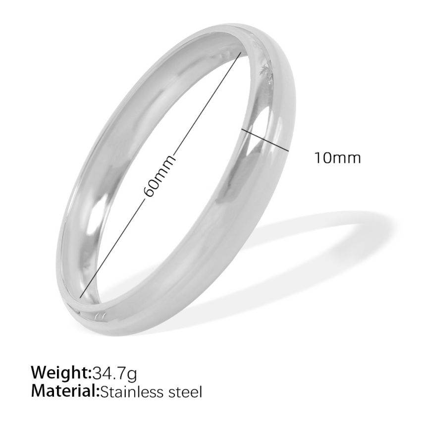 S.Steel Smooth Women-c 34.7g 188.4x10mm