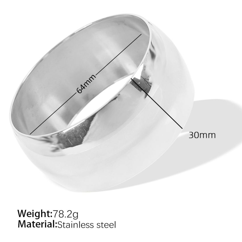 S.Steel Smooth Women-c 78.2g 201x30mm