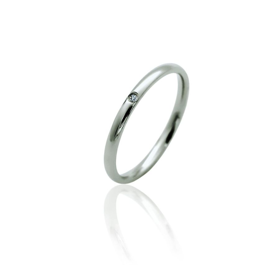 S.Steel Zircon Wedding Women-c 2.7g 22x3mmEU54 - ES14 - US7