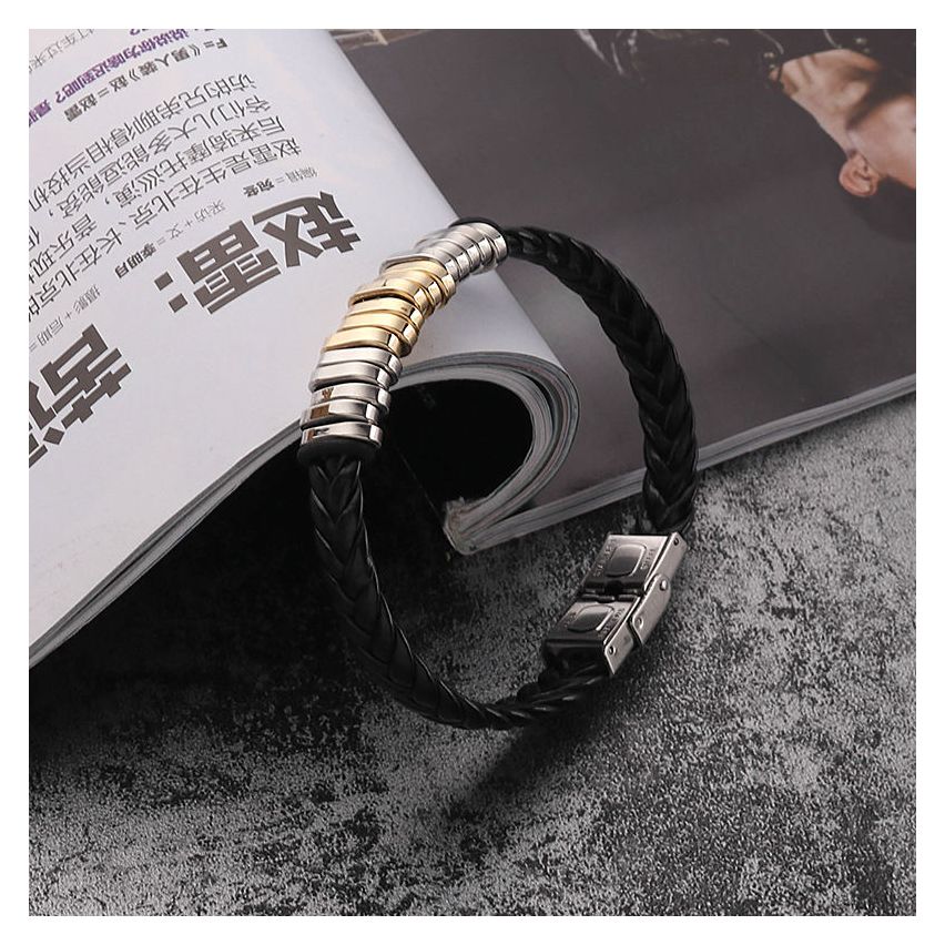 Three plating colors Leather Men-c