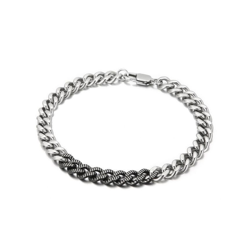 S.Steel Two plating colors Chain link Men-c 17g 210x7mm