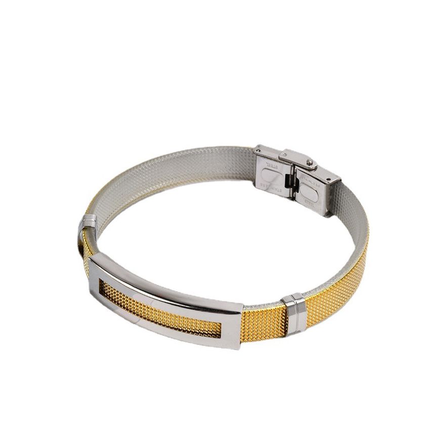 S.Steel Two plating colors With Plate Men-c