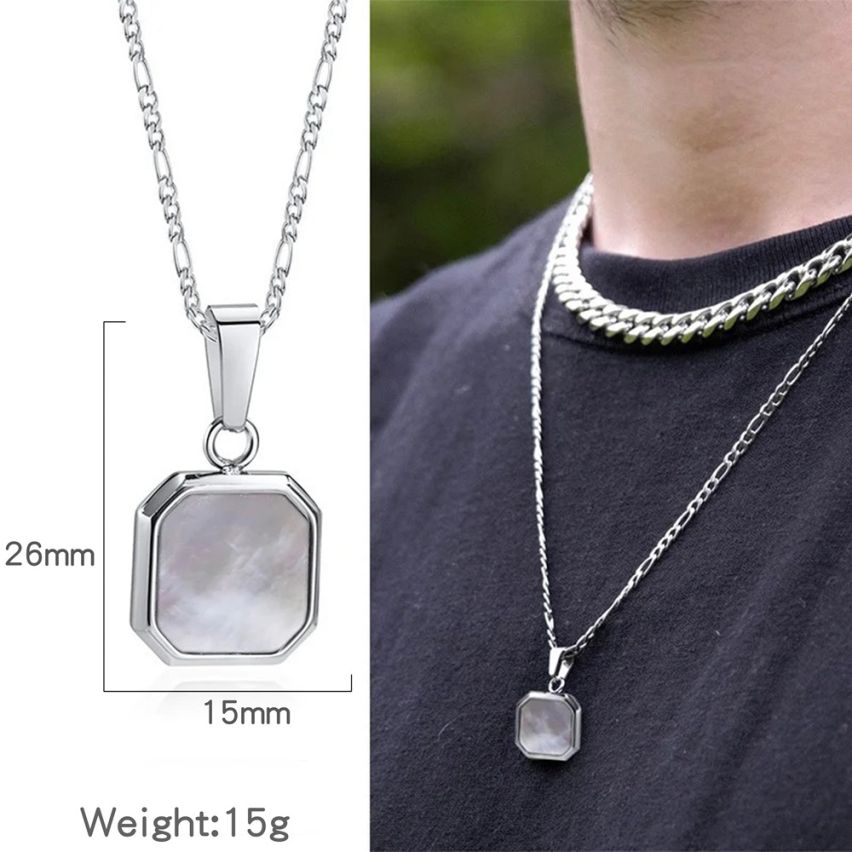 S.Steel White With Plate Men-c 15g