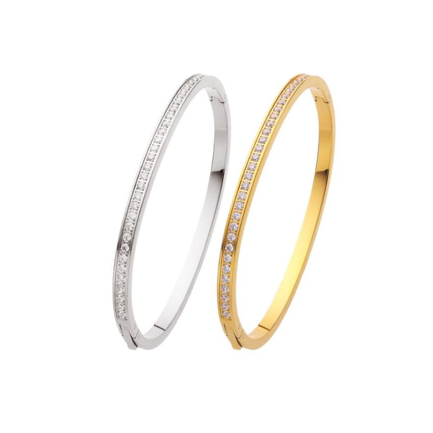 S.Steel White Zircon Women-c 15.2g 64x4mm