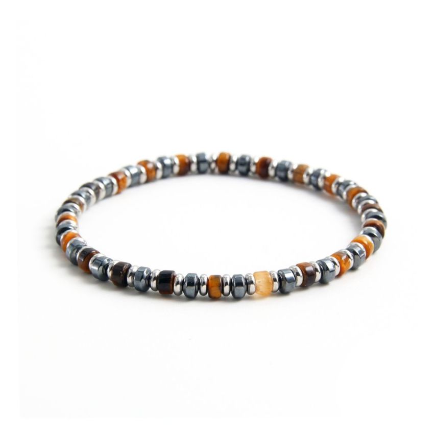 S.Steel Yellow Tiger Eyes Beads Women-c 10g