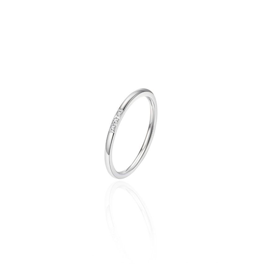 S.Steel Zircon Minimalist Women-c EU60 - ES20 - US9