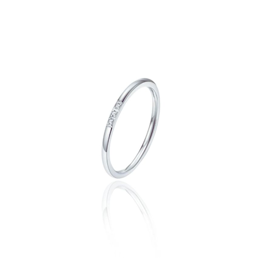 S.Steel Zircon Minimalist Women-c