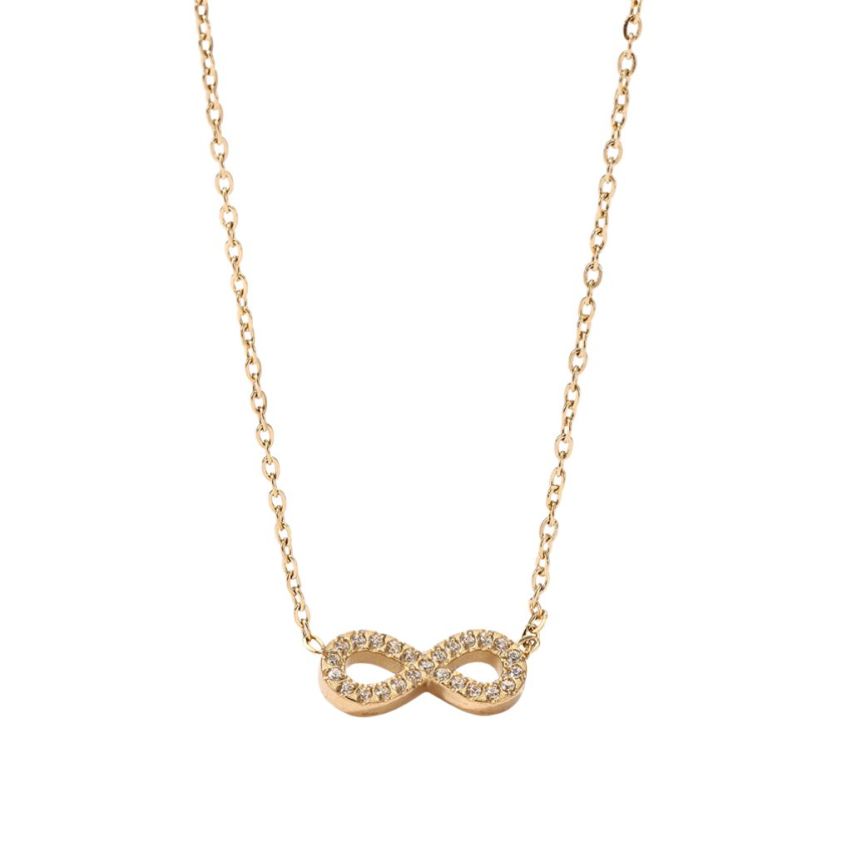 S.Steel Gold Plating Zircon Minimalist Women-c