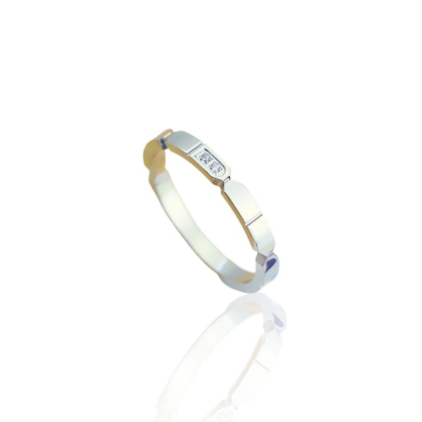 ESSENTIAL S.Steel Zircon Wedding Men-c  - 1.8mm EU52 - ES12 - US6 