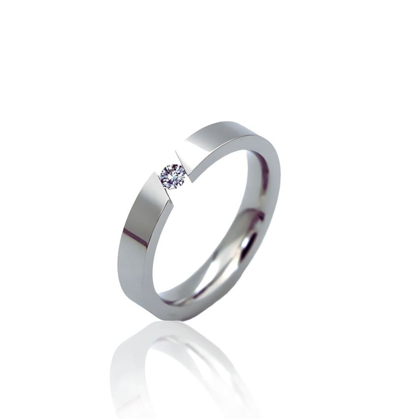 S.Steel Zircon Wedding Women-c EU54 - ES14 - US7