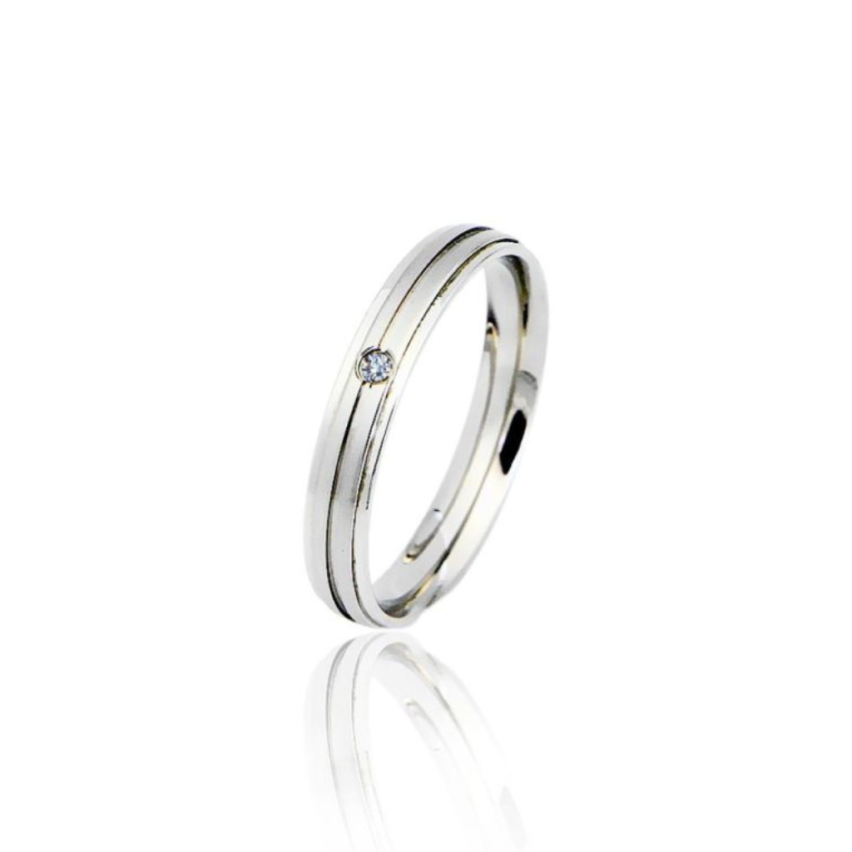 S.Steel Zircon Wedding Women-c