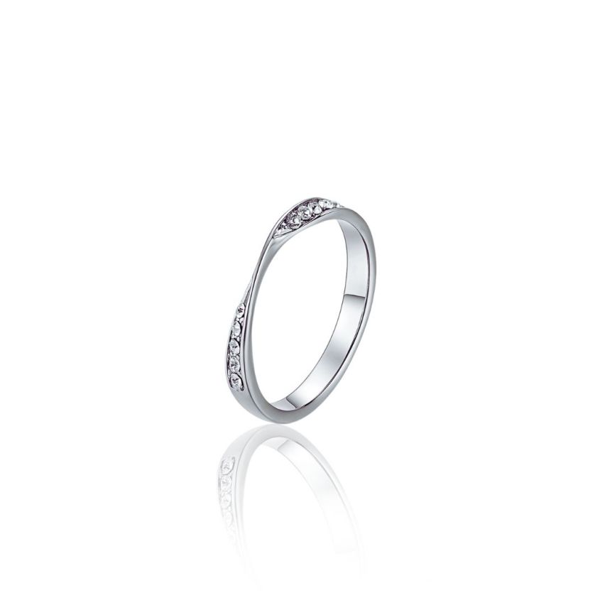 ESSENTIAL S.Steel Zircon Wedding Women-c 