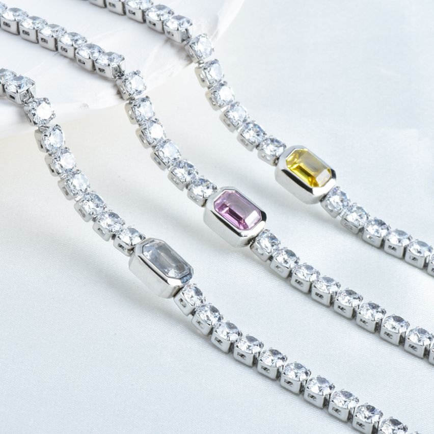 S.Steel Zircon Women-c